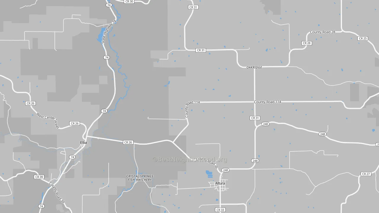 Transit Grade map of 55910, MN