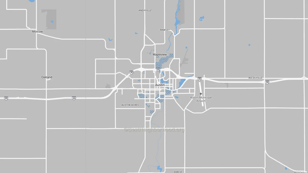 Transit Grade map of 55912, MN