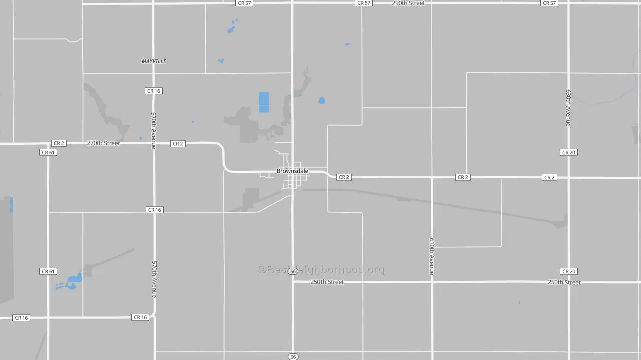 Transit Grade map of 55918, MN