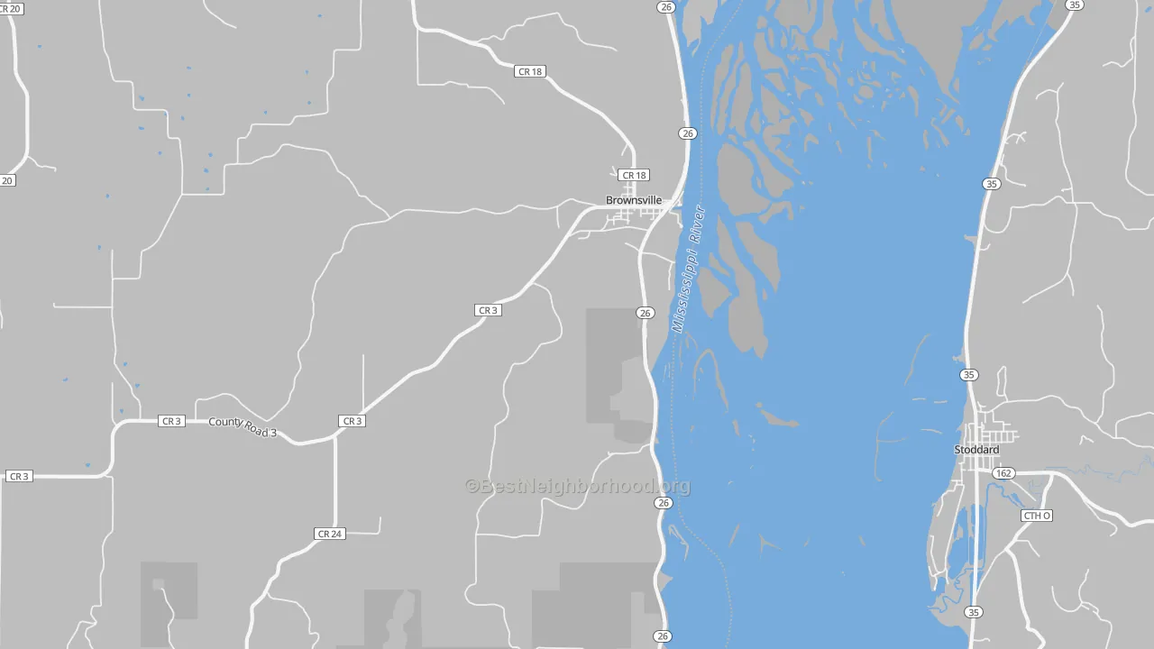 Transit Grade map of 55919, MN