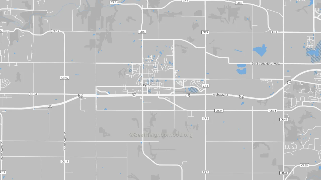 Transit Grade map of 55920, MN