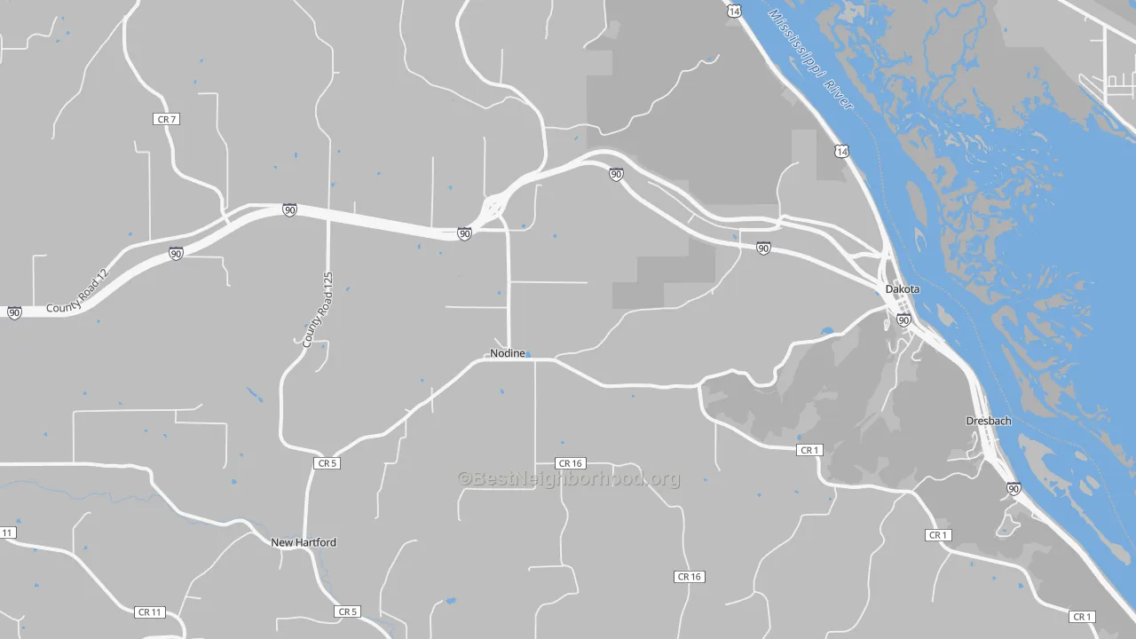 Transit Grade map of 55925, MN