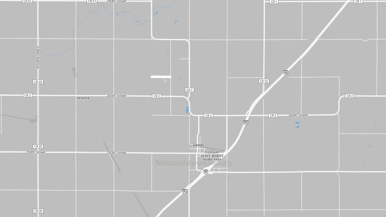 Transit Grade map of 55926, MN