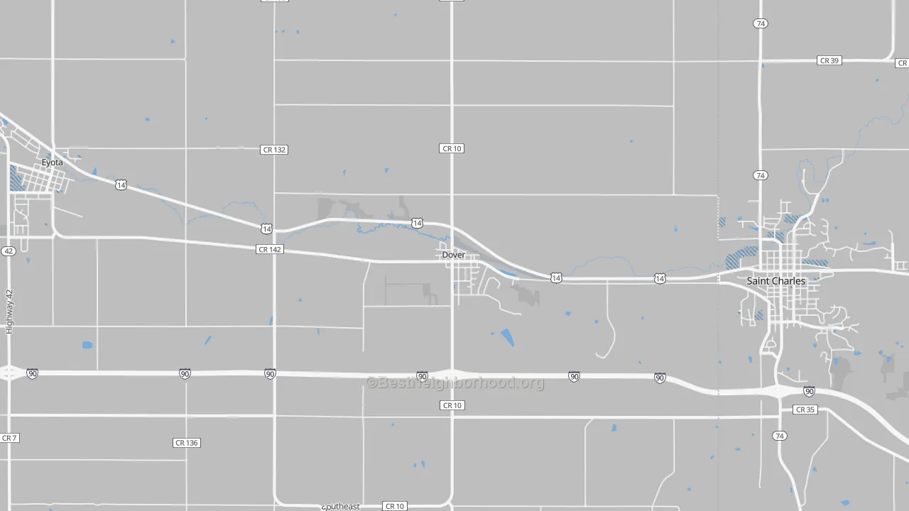 Transit Grade map of 55929, MN