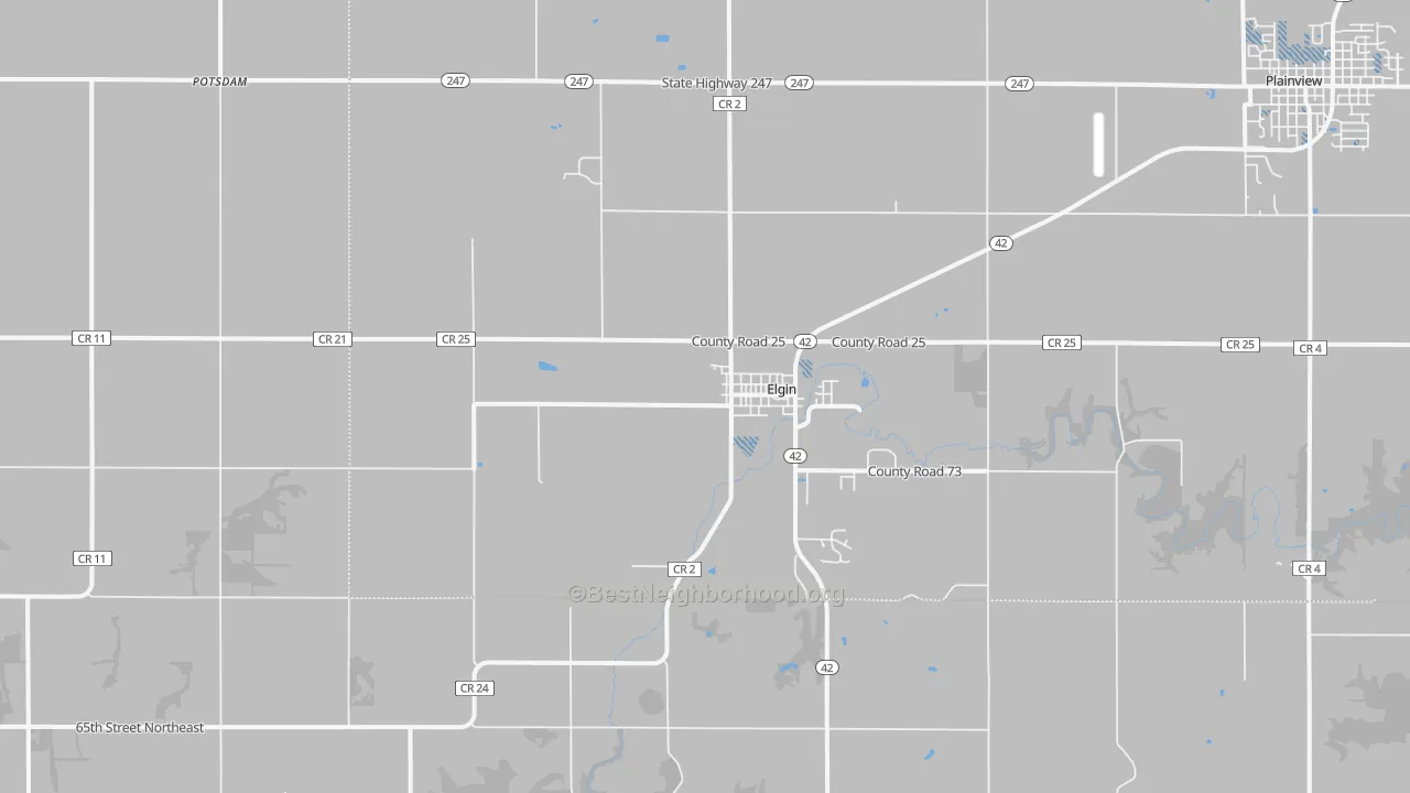 Transit Grade map of 55932, MN