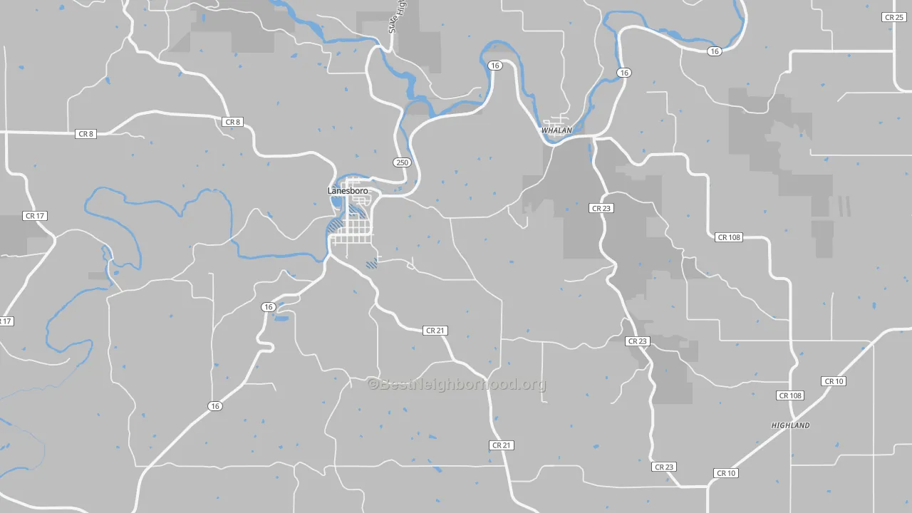 Transit Grade map of 55949, MN