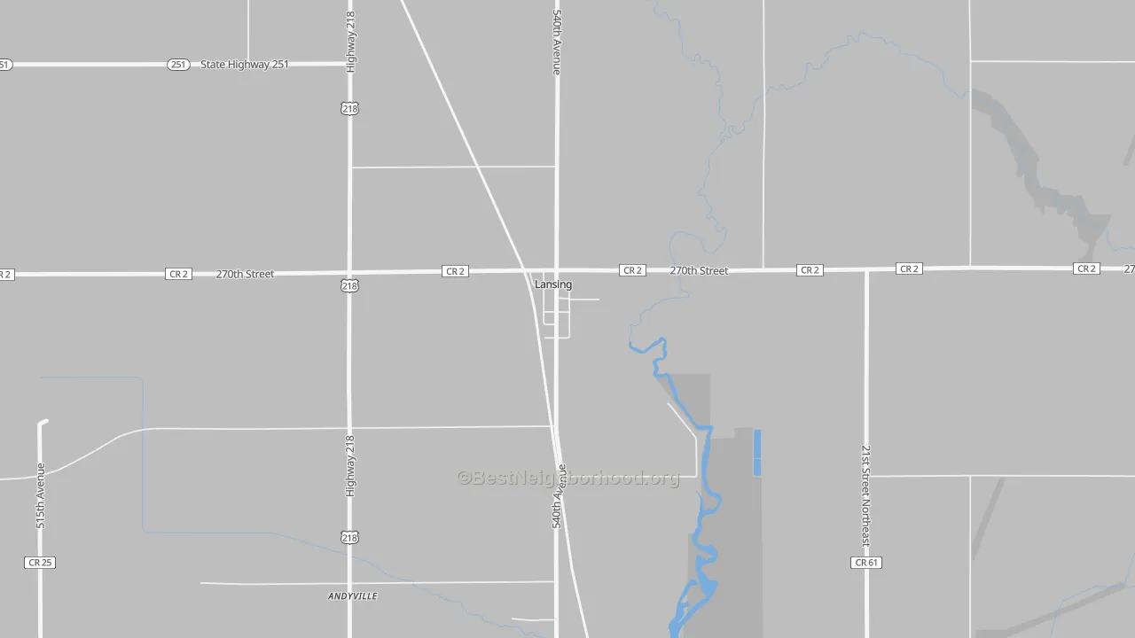 Transit Grade map of 55950, MN