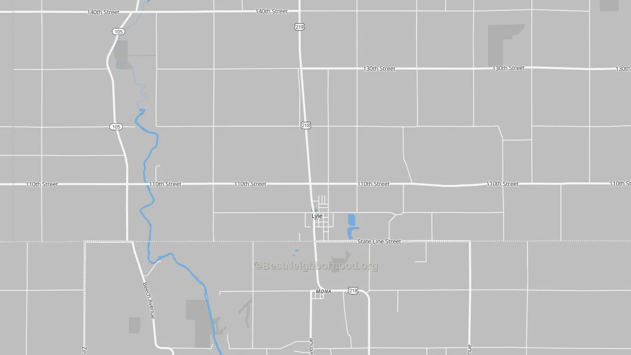 Transit Grade map of 55953, MN