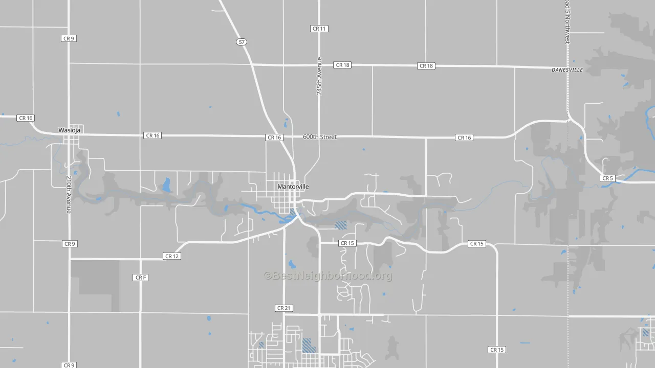 Transit Grade map of 55955, MN