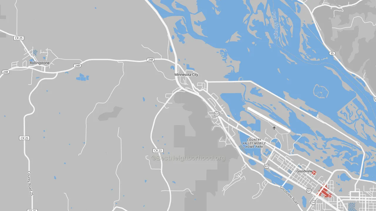 Transit Grade map of 55959, MN