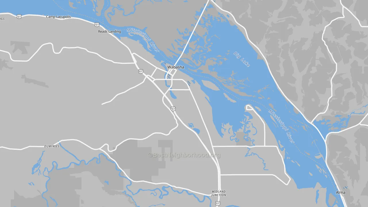 Transit Grade map of 55981, MN