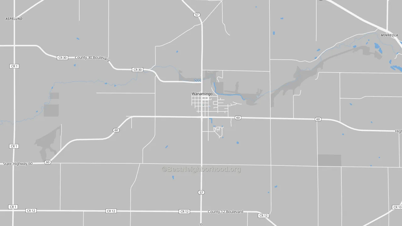 Transit Grade map of 55983, MN