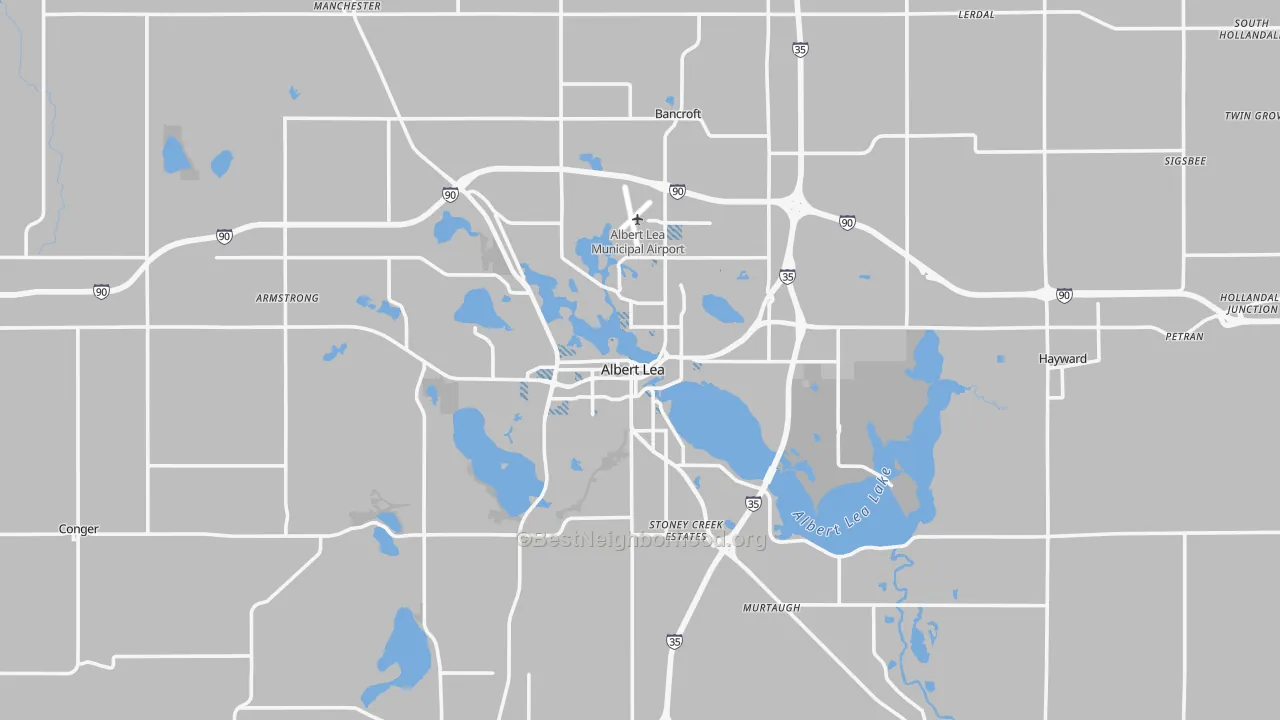 Transit Grade map of 56007, MN