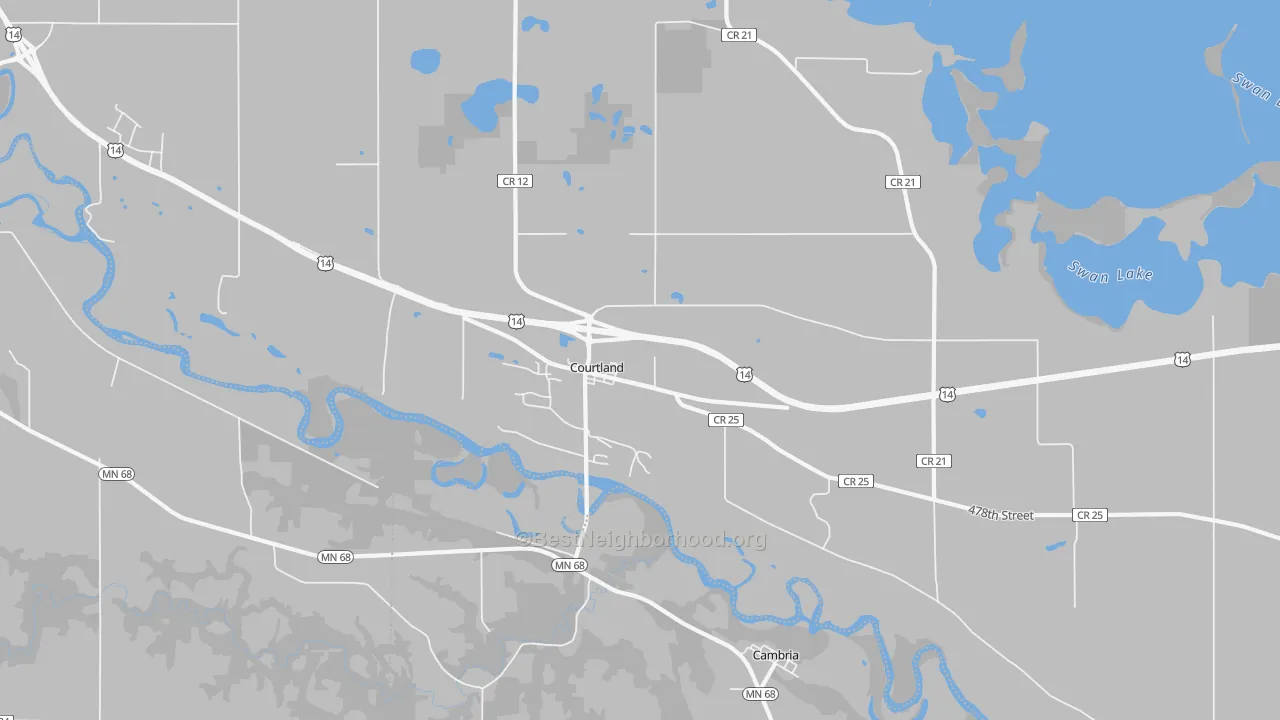 Transit Grade map of 56021, MN