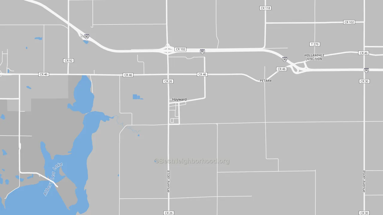 Transit Grade map of 56043, MN