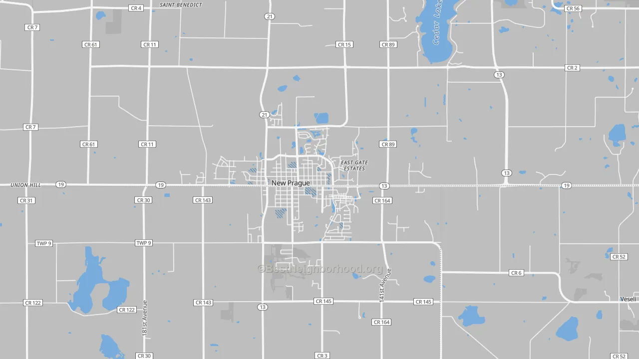 Transit Grade map of 56071, MN