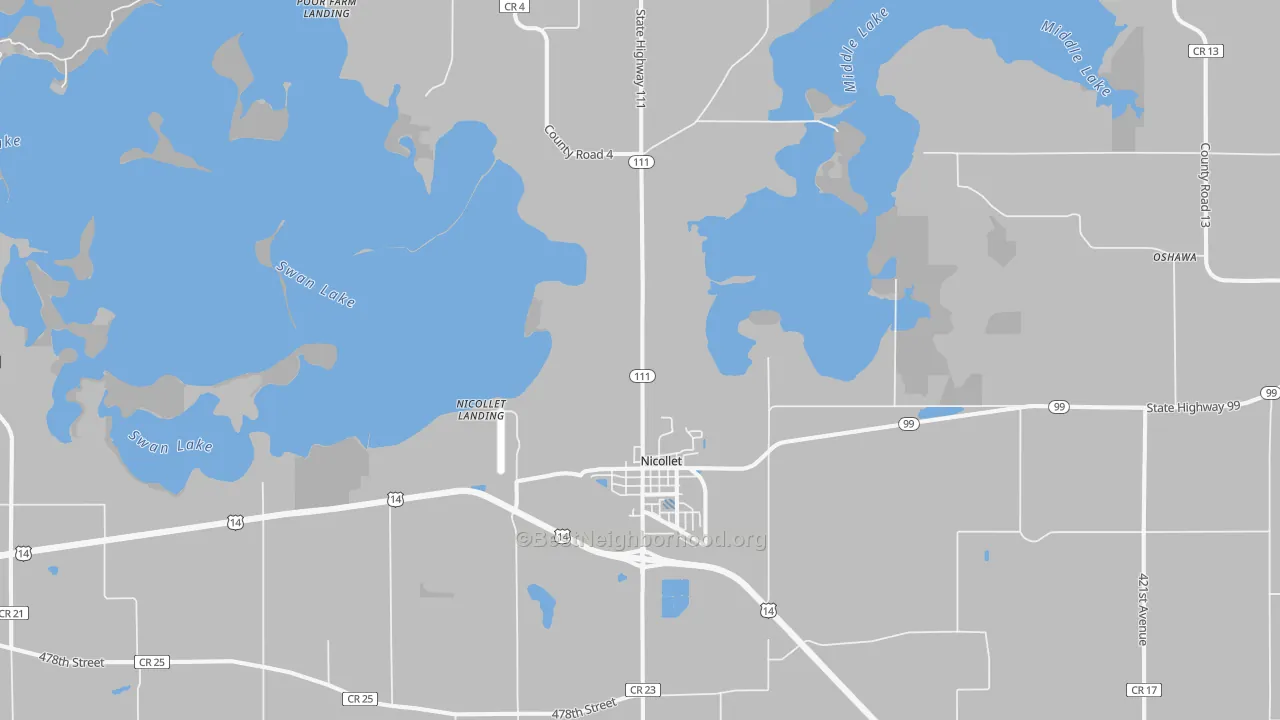 Transit Grade map of 56074, MN