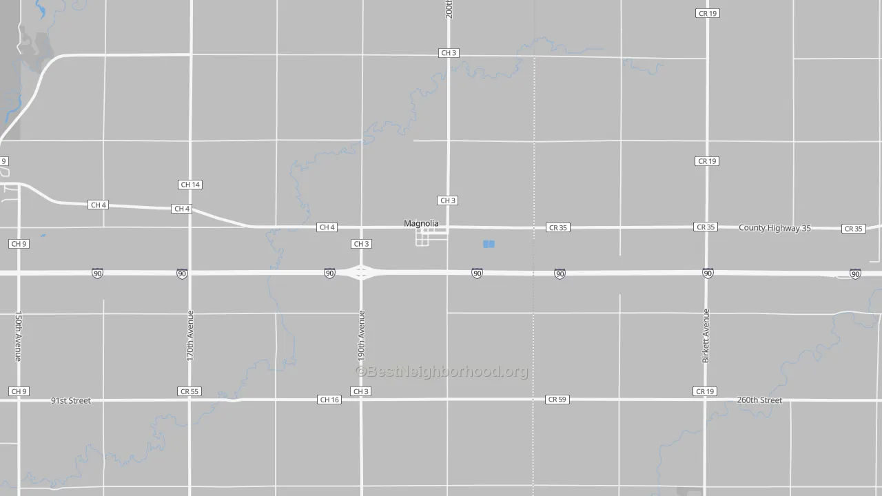 Transit Grade map of 56158, MN