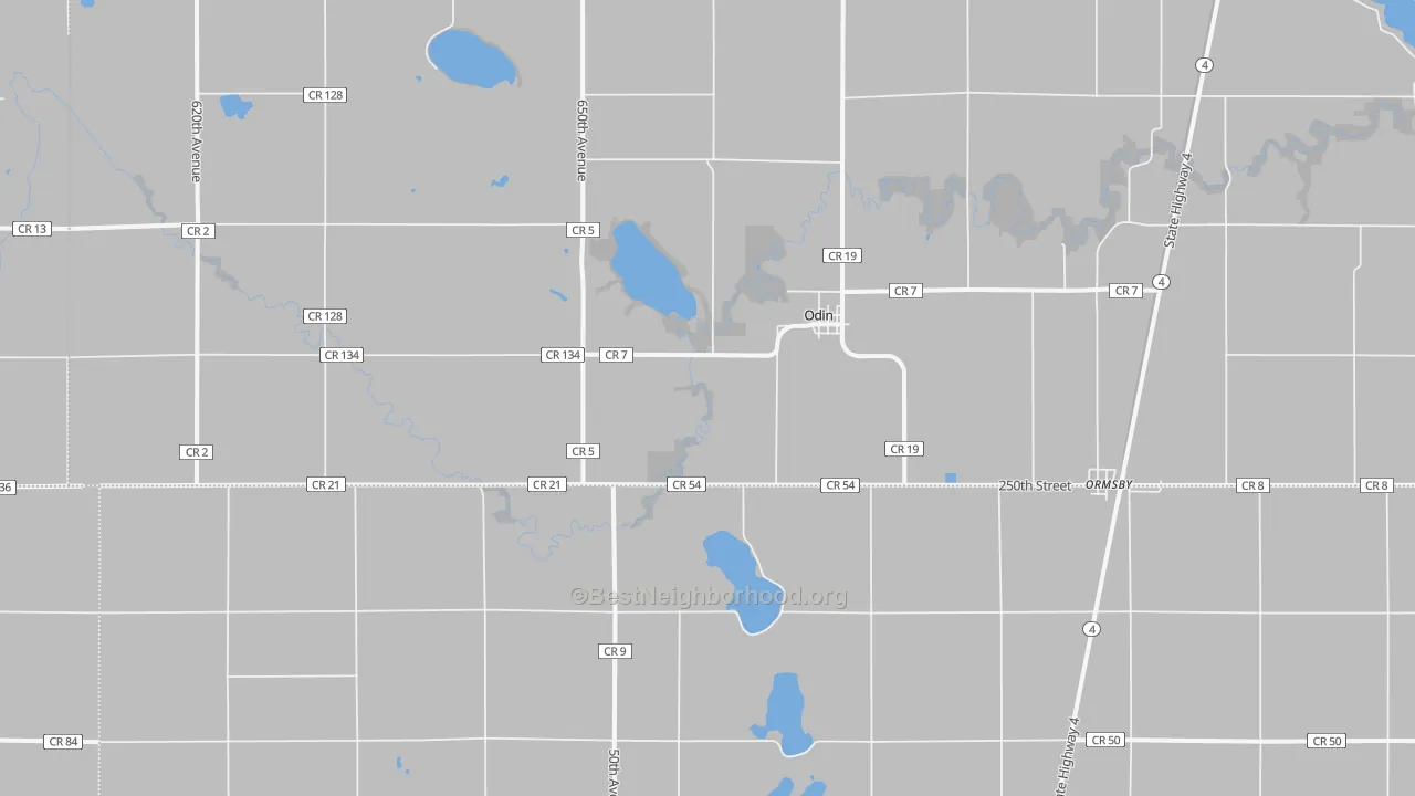 Transit Grade map of 56160, MN