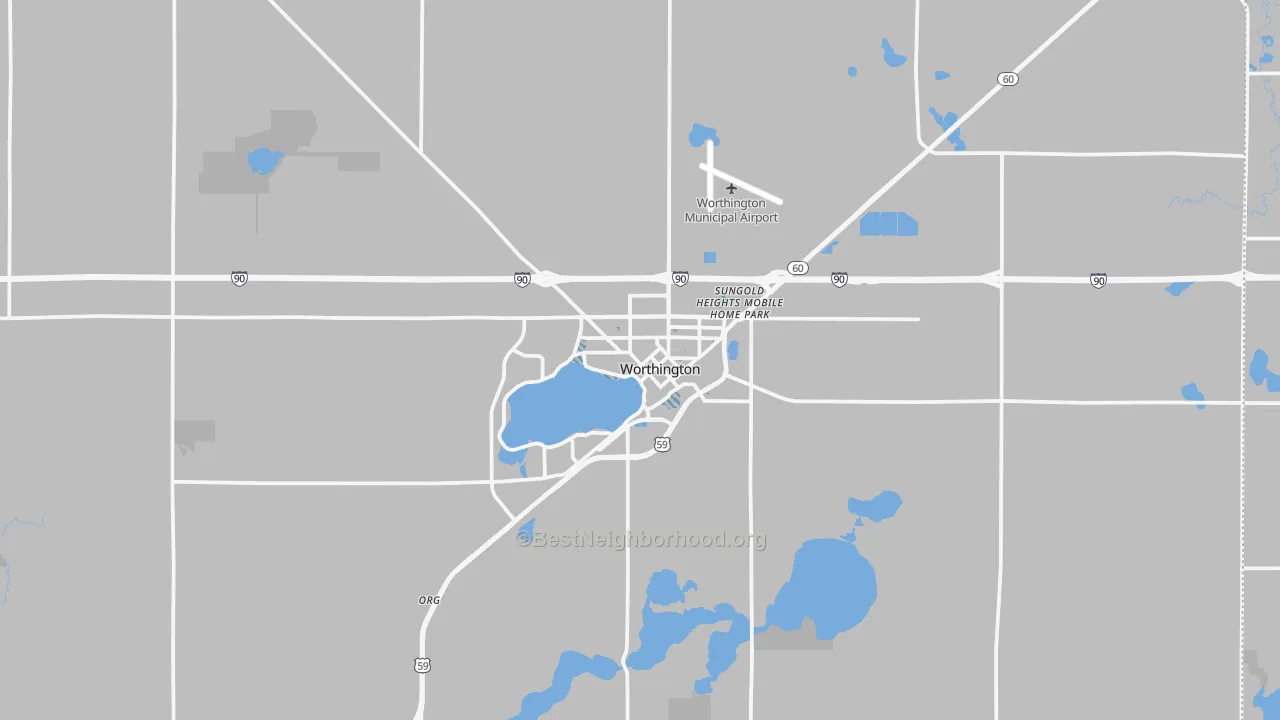 Transit Grade map of 56187, MN