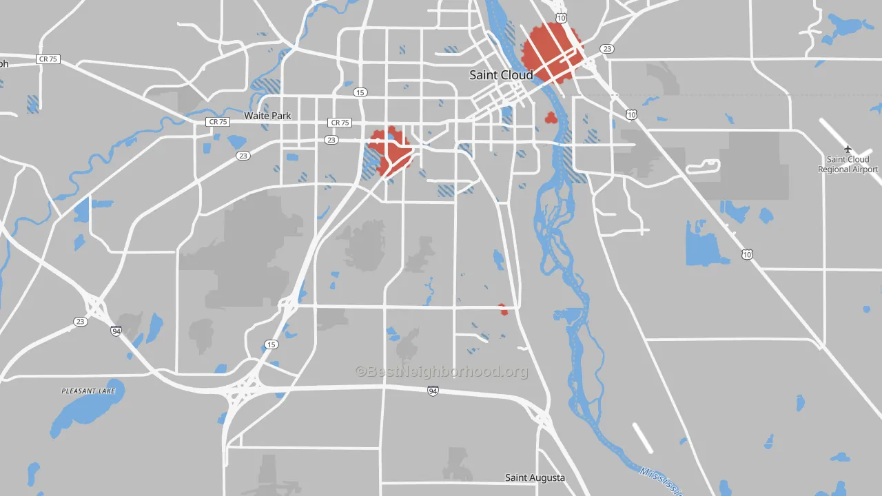 Transit Grade map of 56301, MN