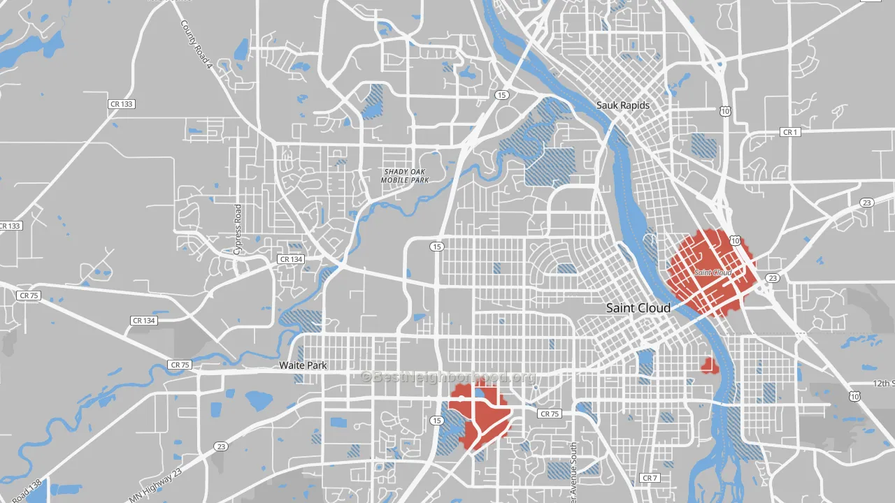 Transit Grade map of 56303, MN