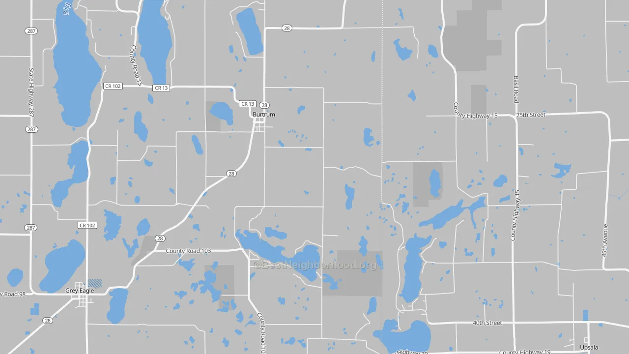 Transit Grade map of 56318, MN