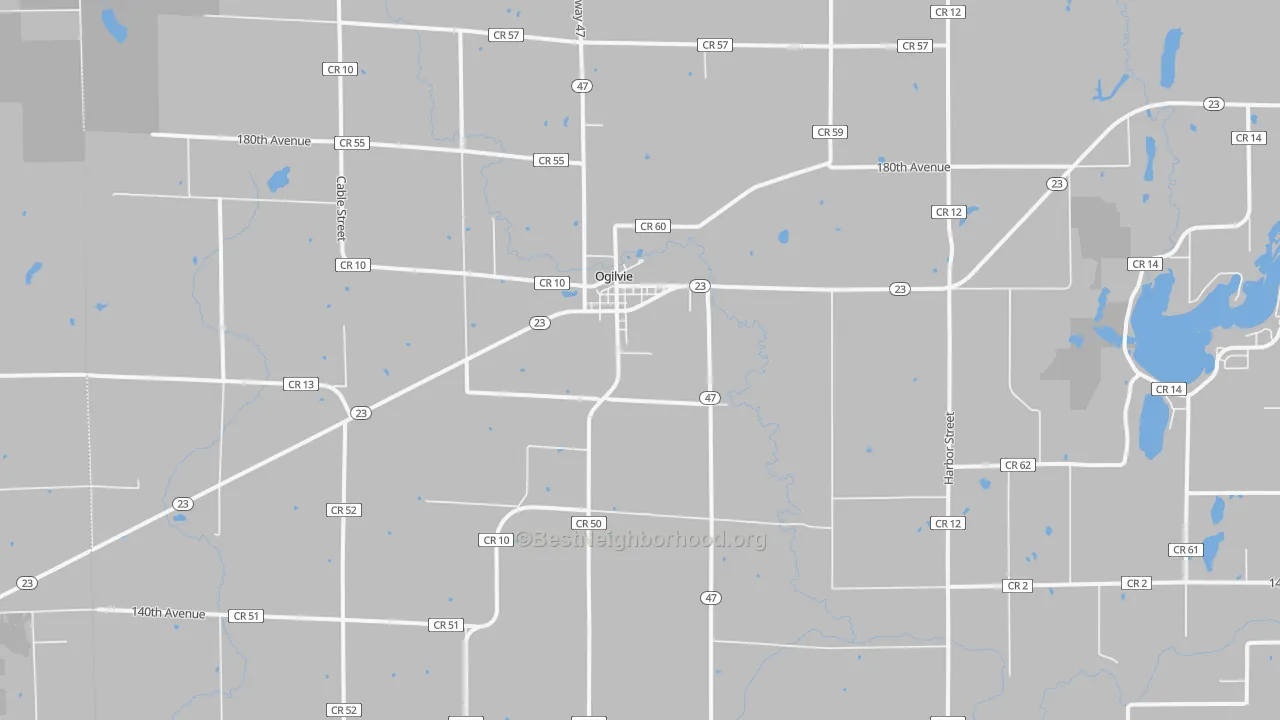 Transit Grade map of 56358, MN