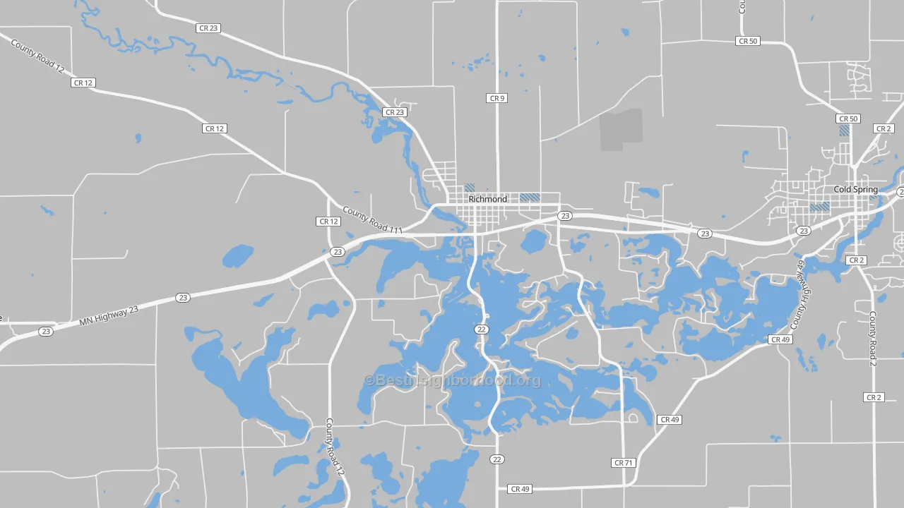 Transit Grade map of 56368, MN