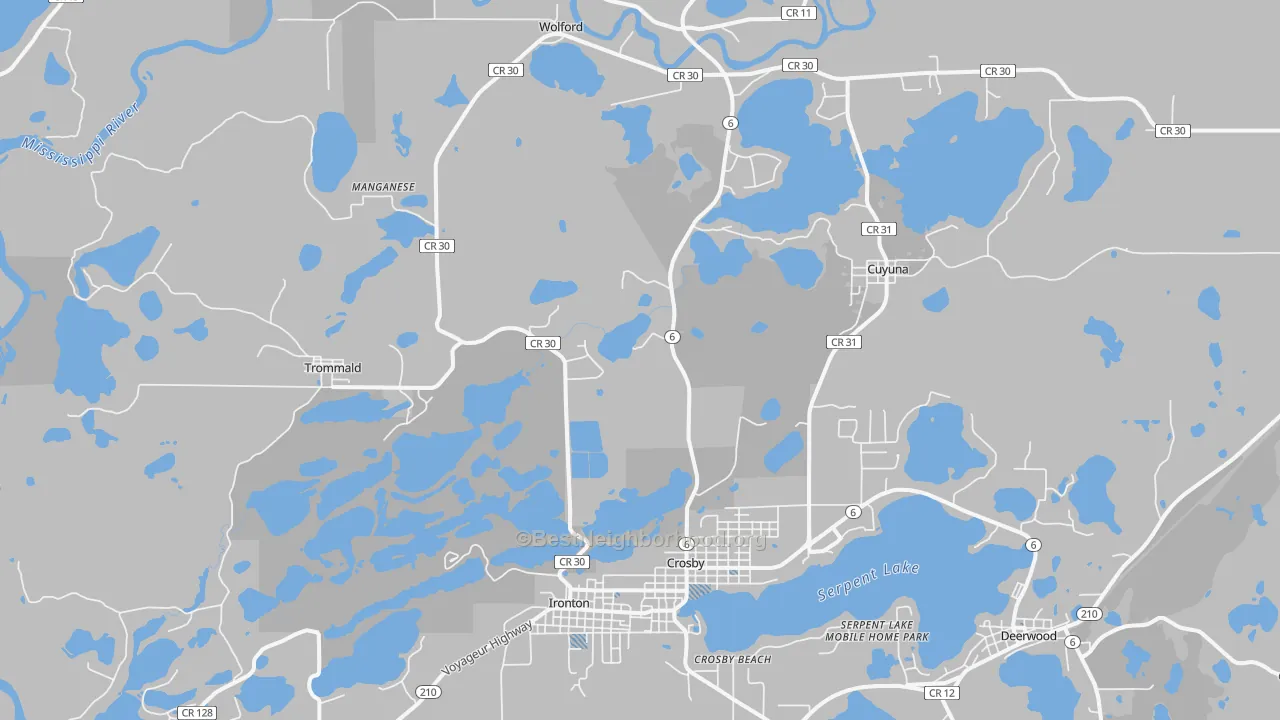 Transit Grade map of 56441, MN