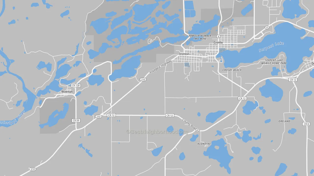 Transit Grade map of 56455, MN