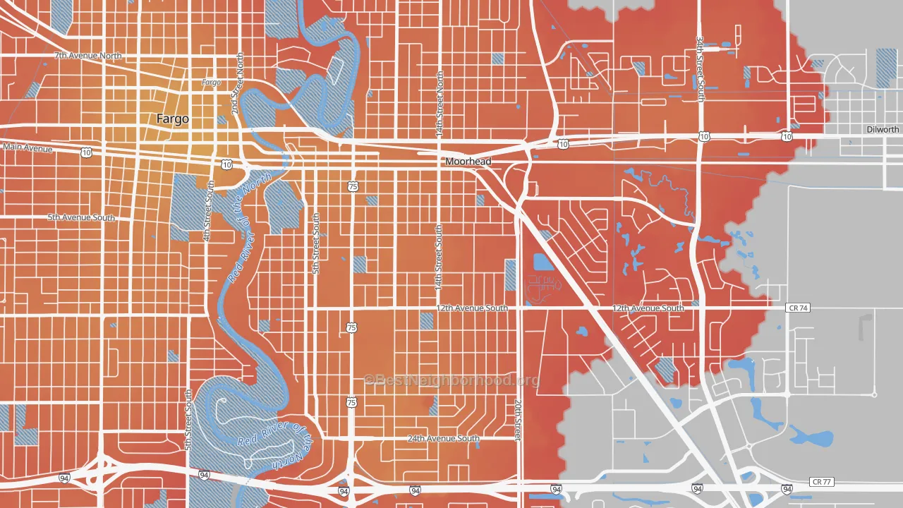 Transit Grade map of 56563, MN