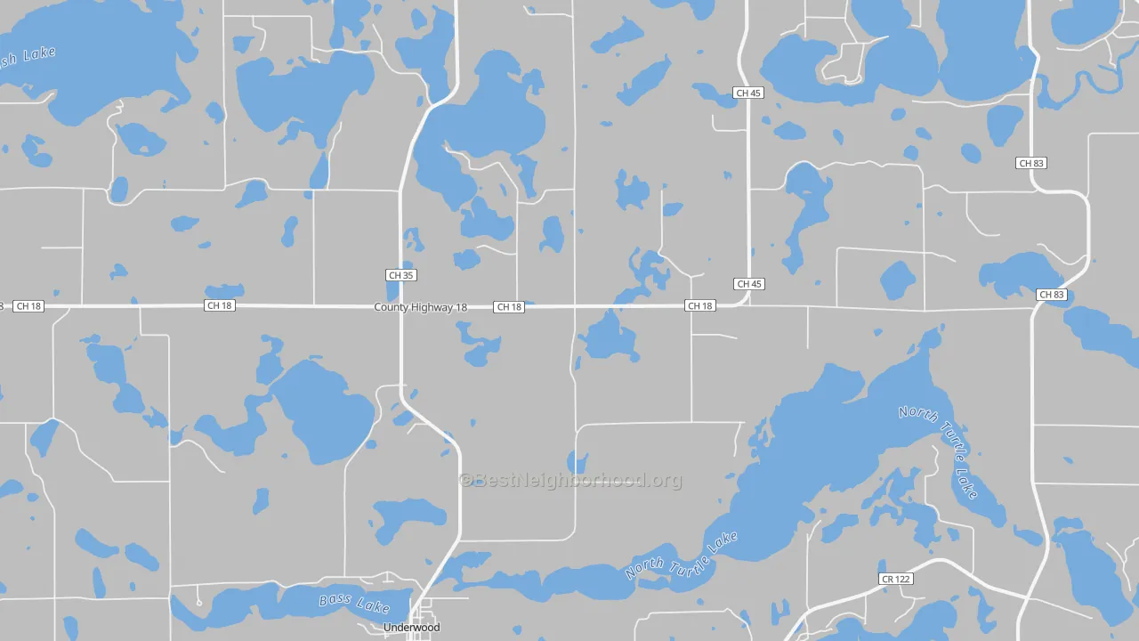 Transit Grade map of 56586, MN