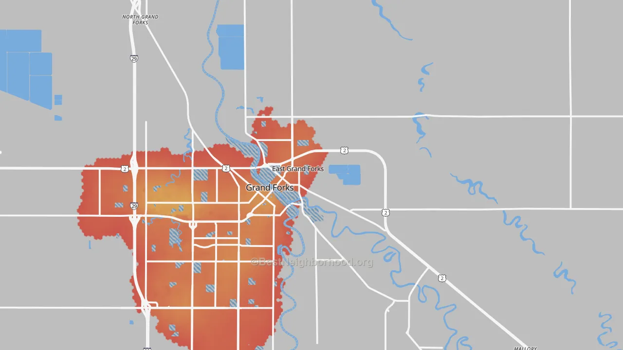 Transit Grade map of 56721, MN