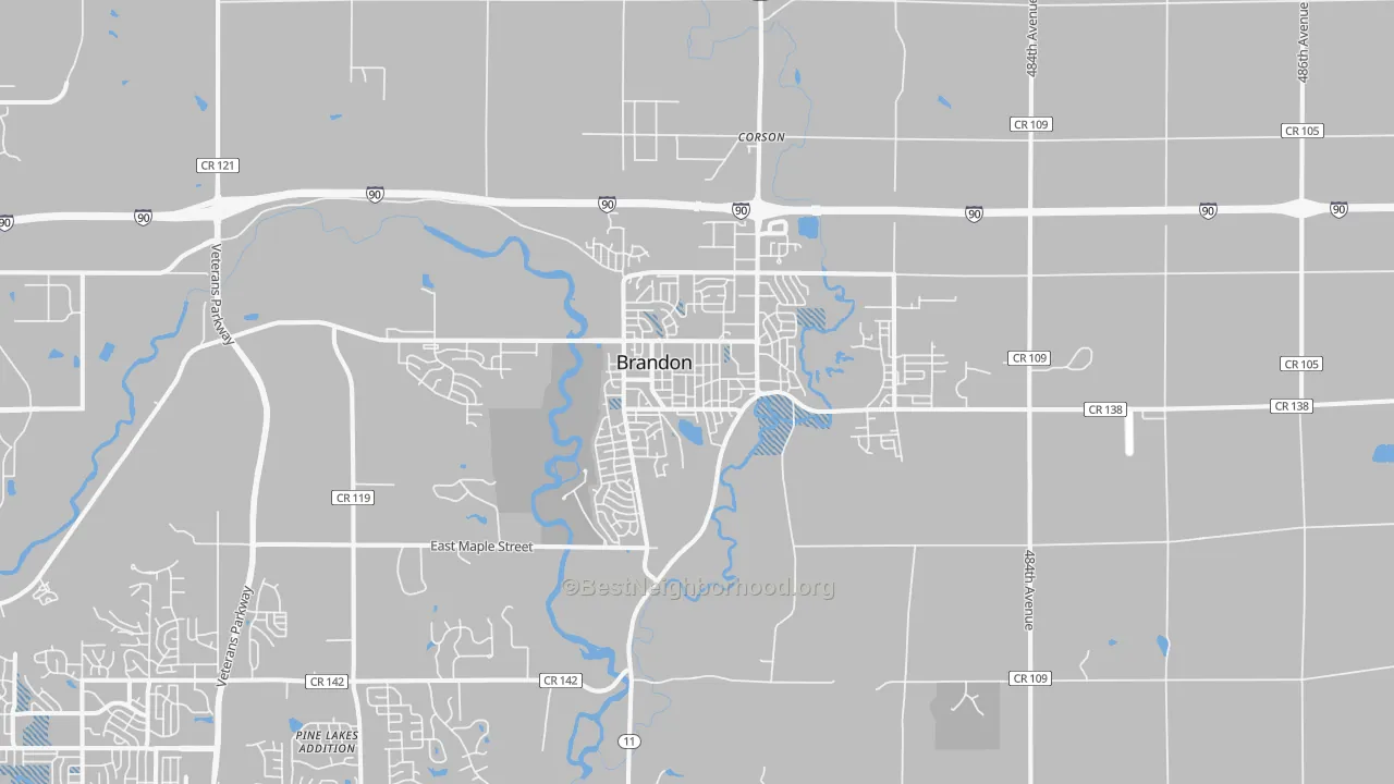 Transit Grade map of 57005, SD
