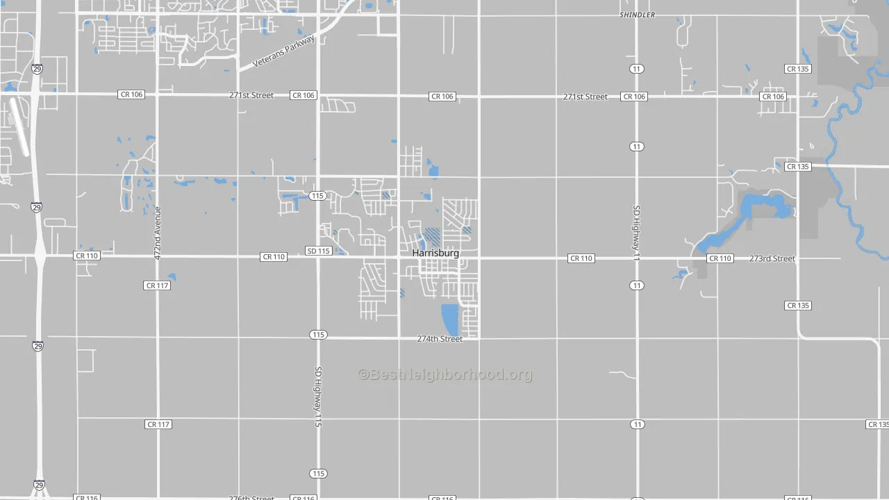 Transit Grade map of 57032, SD