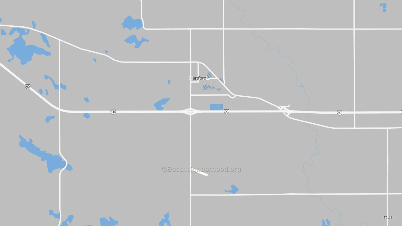 Transit Grade map of 57033, SD
