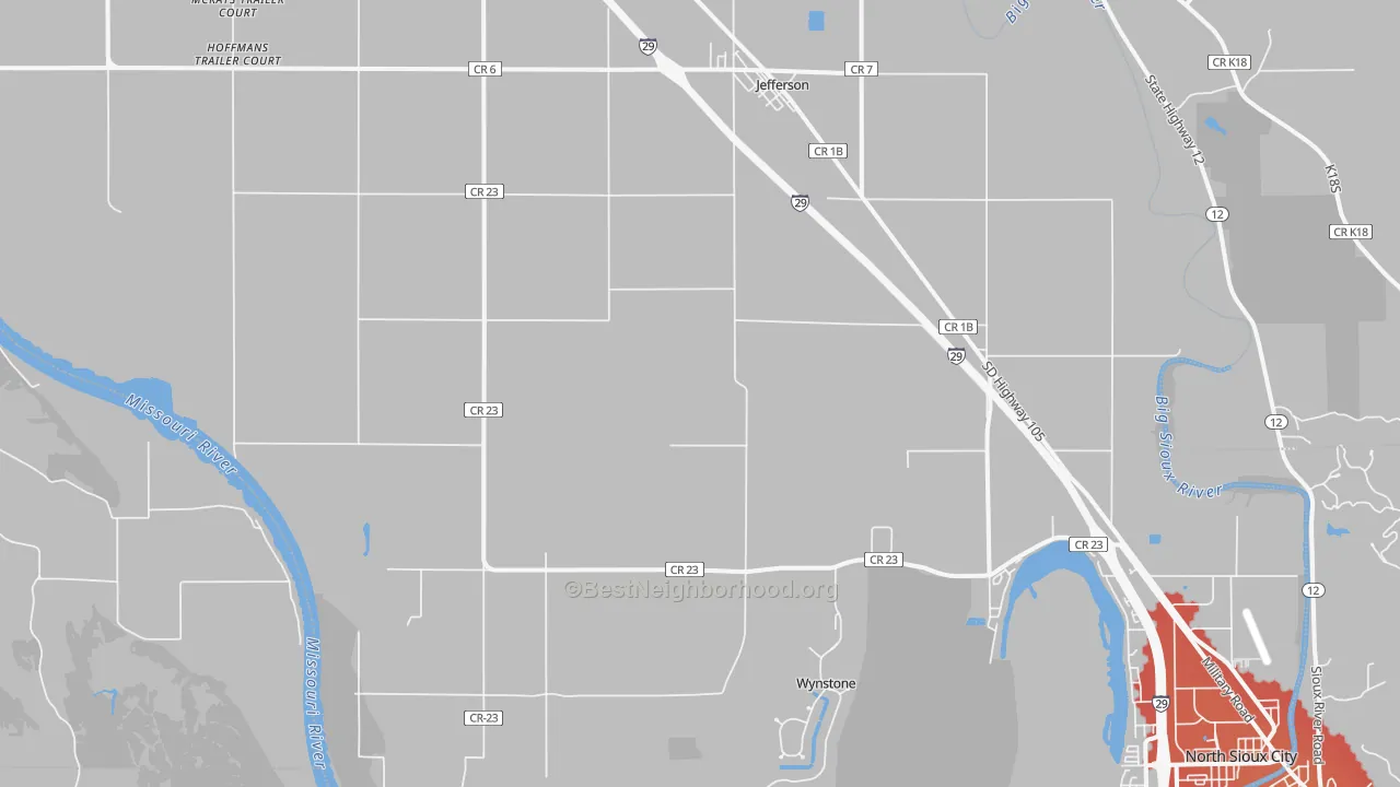 Transit Grade map of 57038, SD