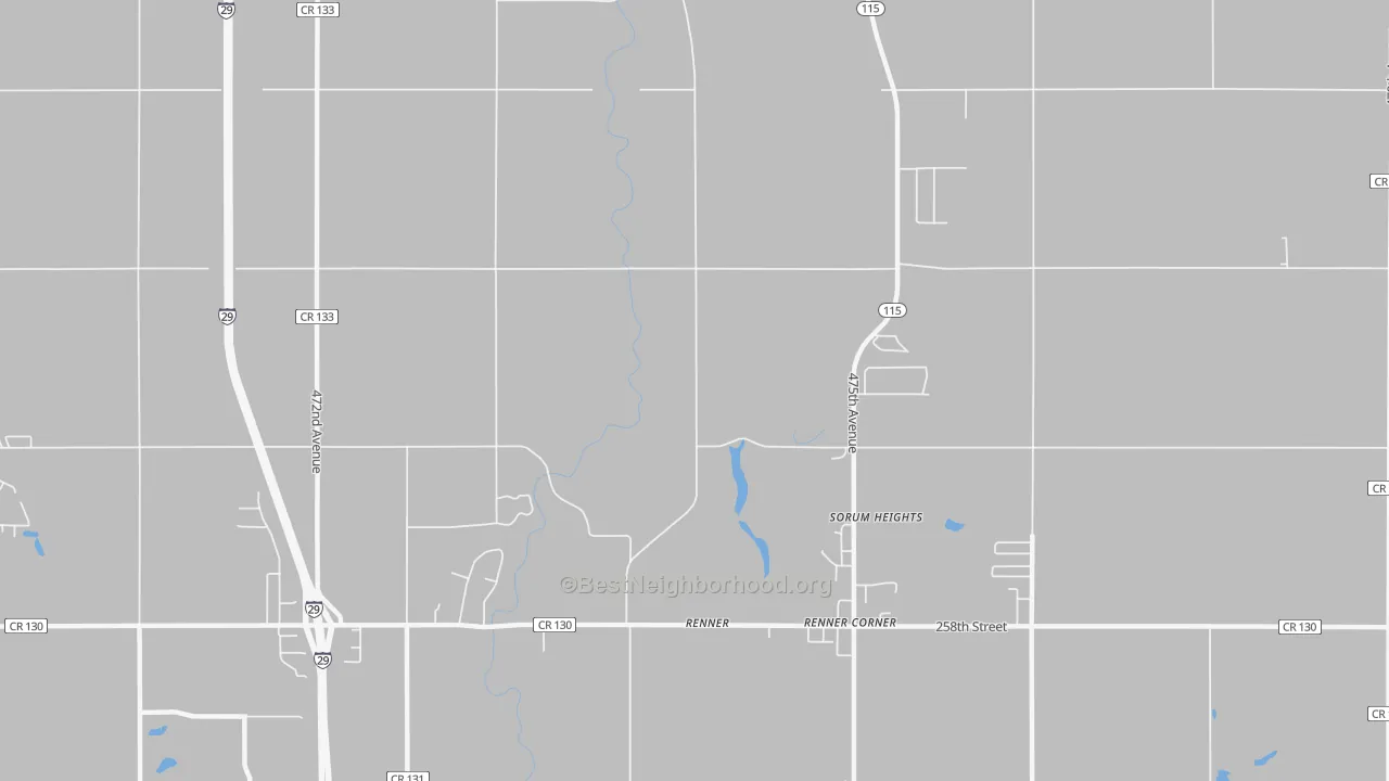 Transit Grade map of 57055, SD