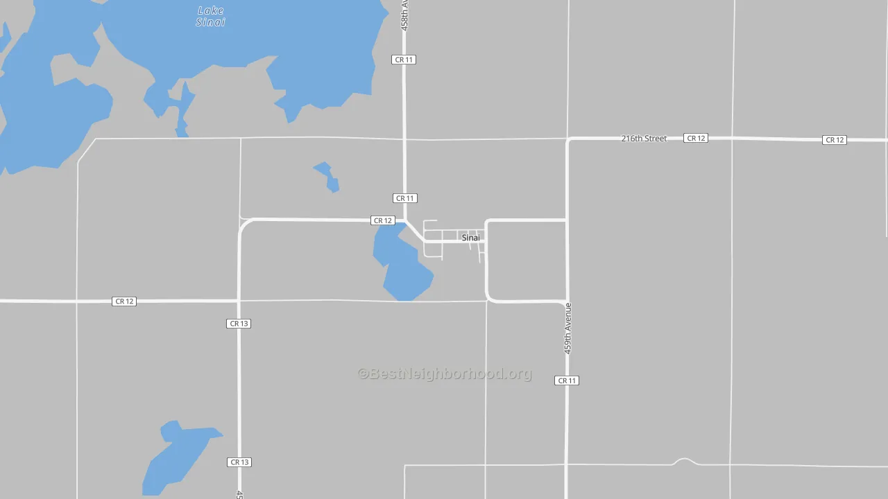 Transit Grade map of 57061, SD