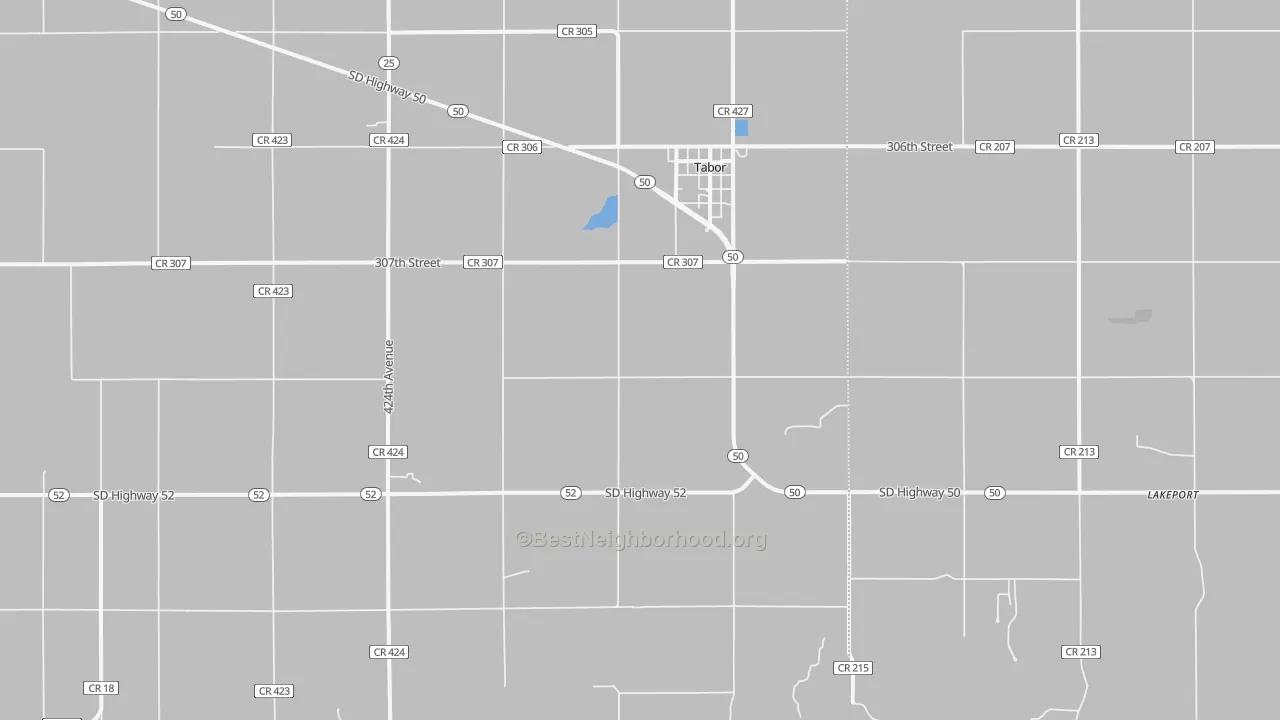 Transit Grade map of 57063, SD