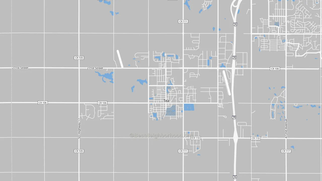 Transit Grade map of 57064, SD