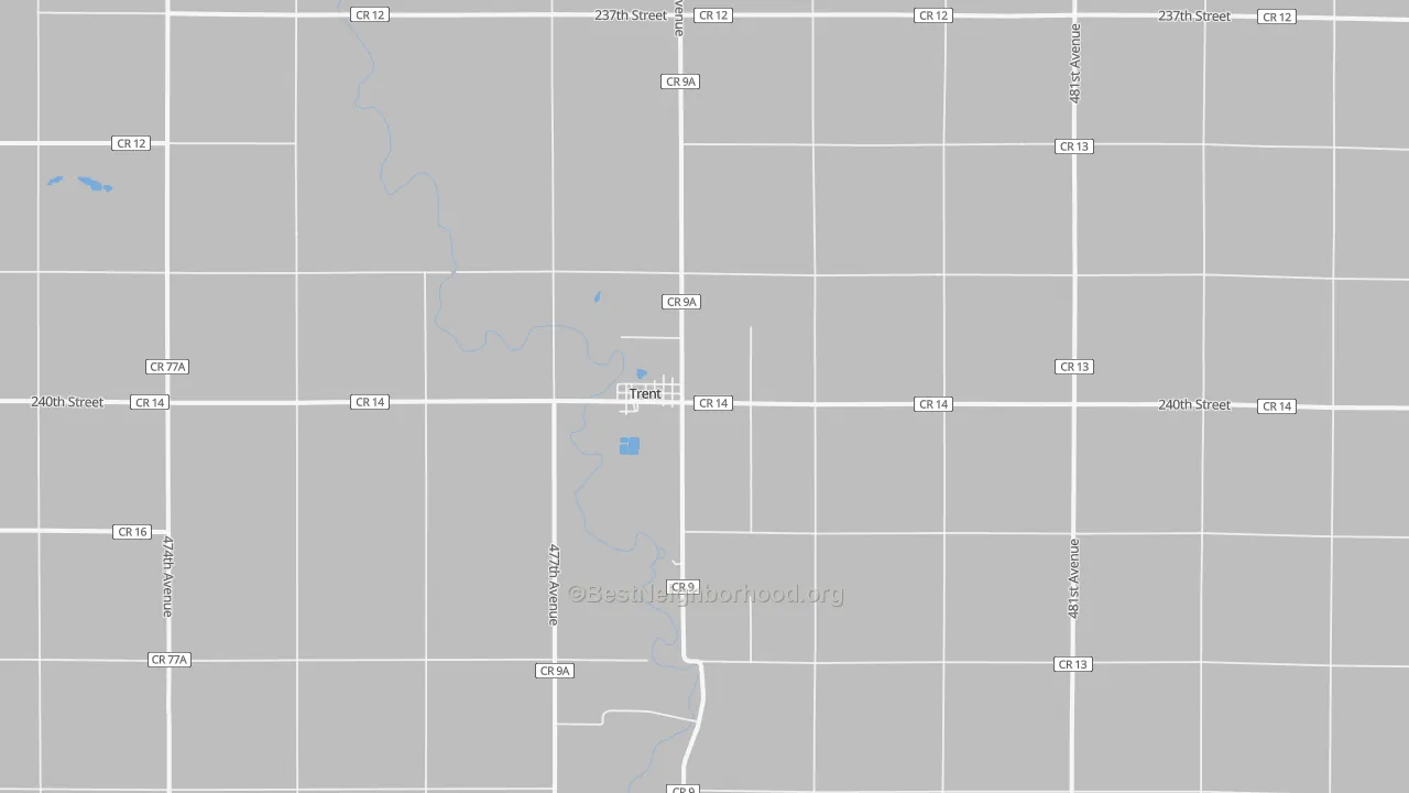 Transit Grade map of 57065, SD