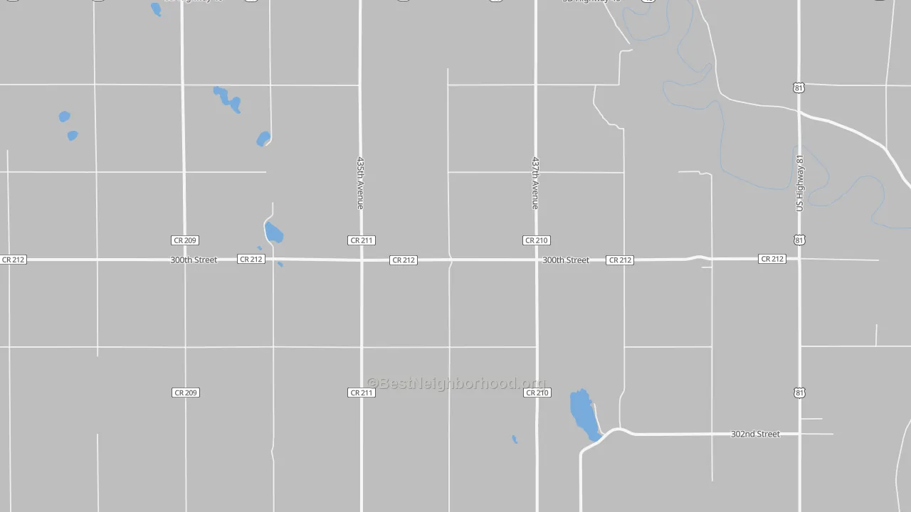 Transit Grade map of 57067, SD