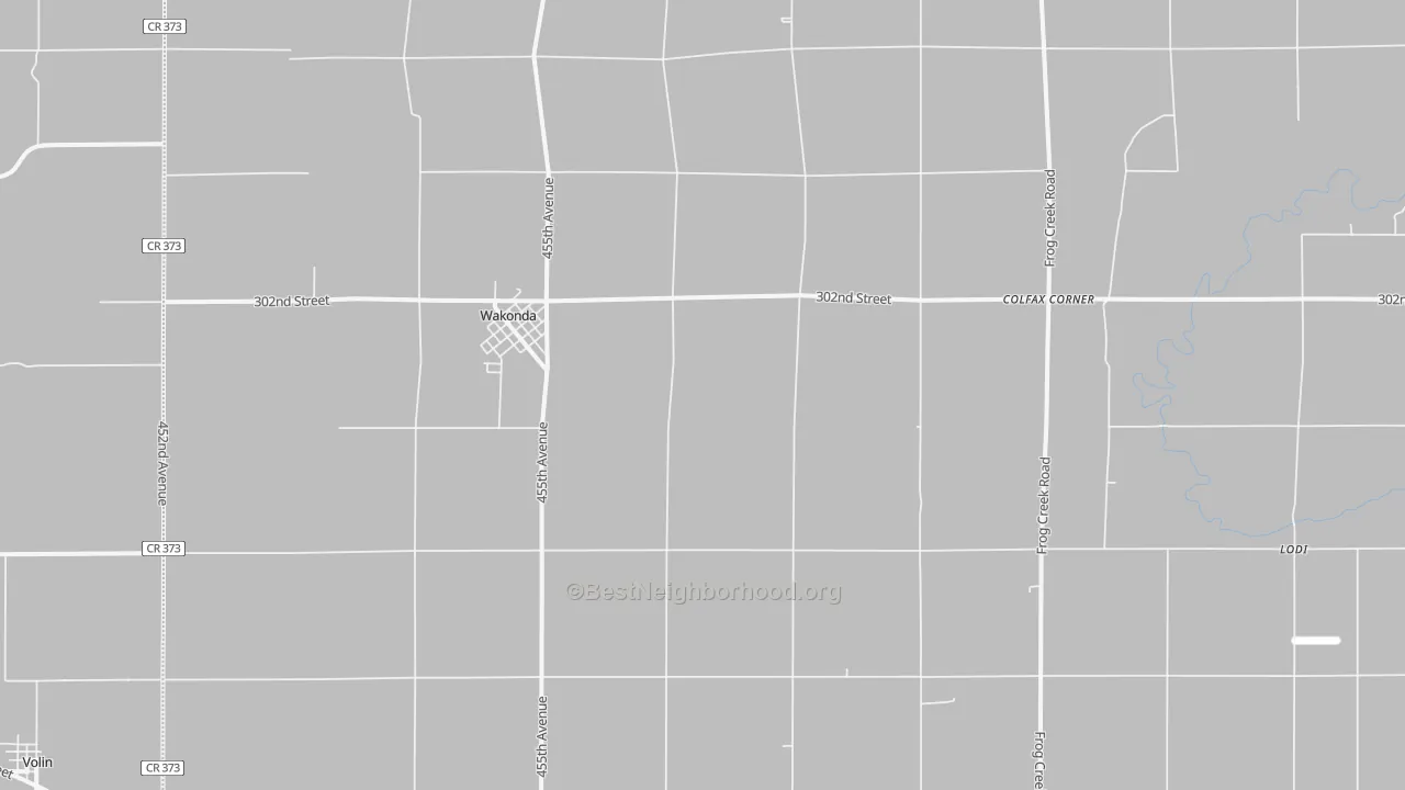 Transit Grade map of 57073, SD