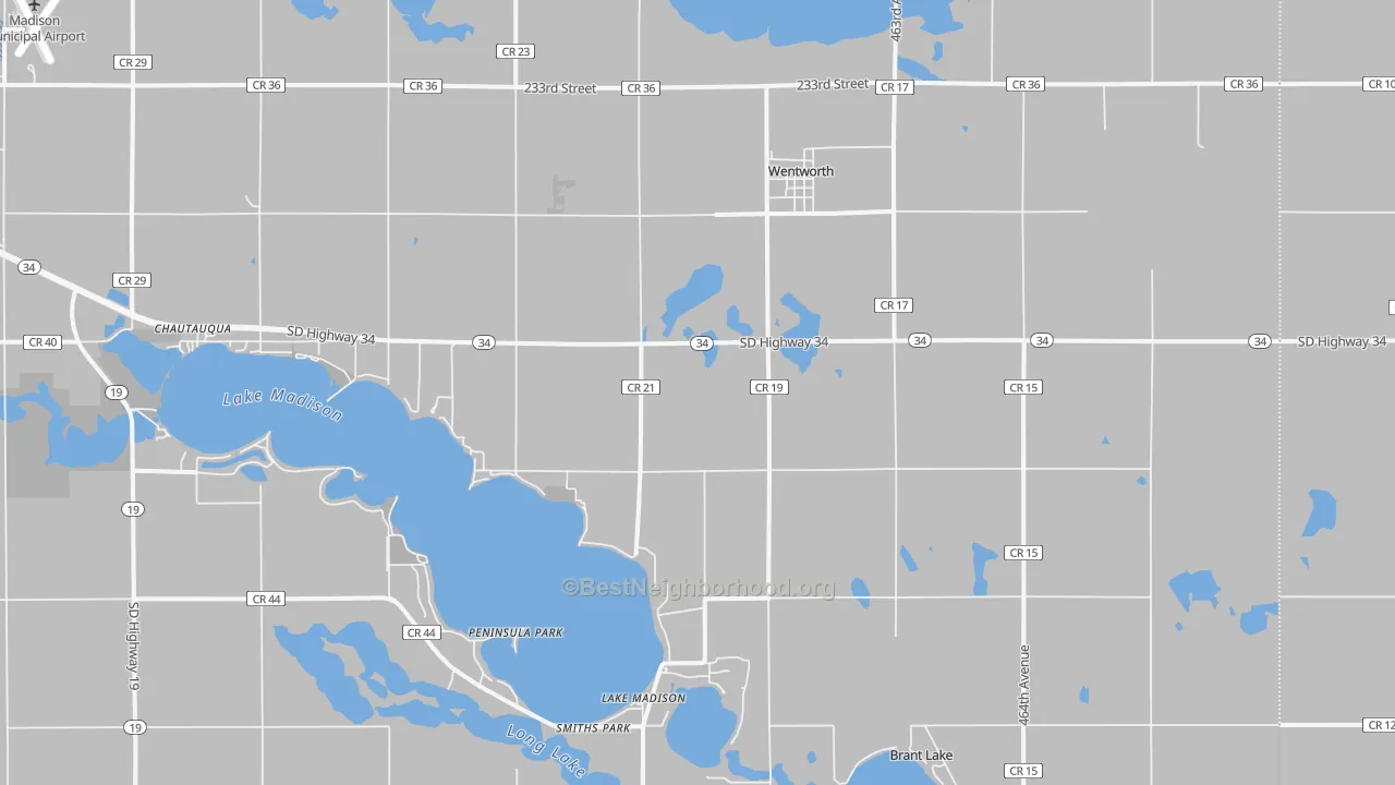 Transit Grade map of 57075, SD