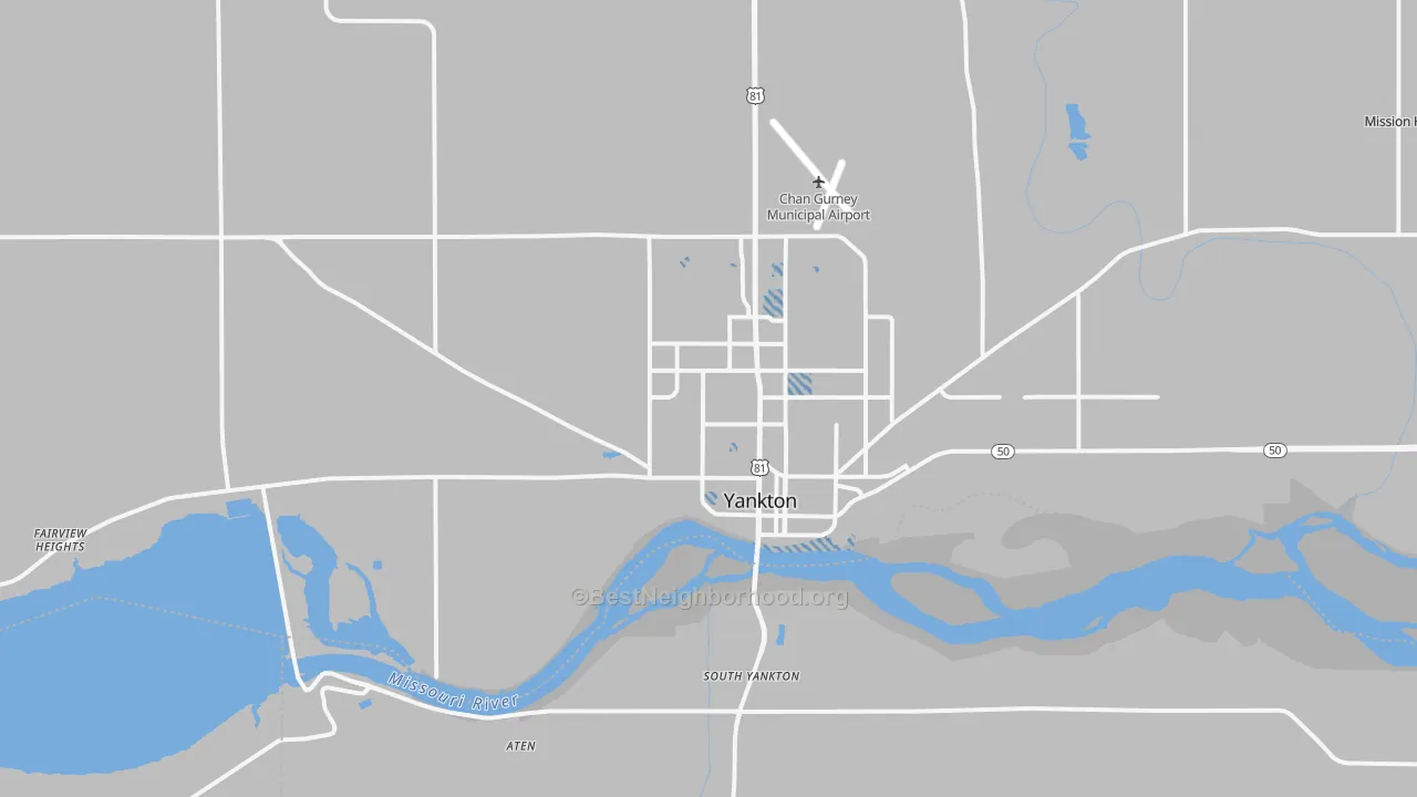 Transit Grade map of 57078, SD