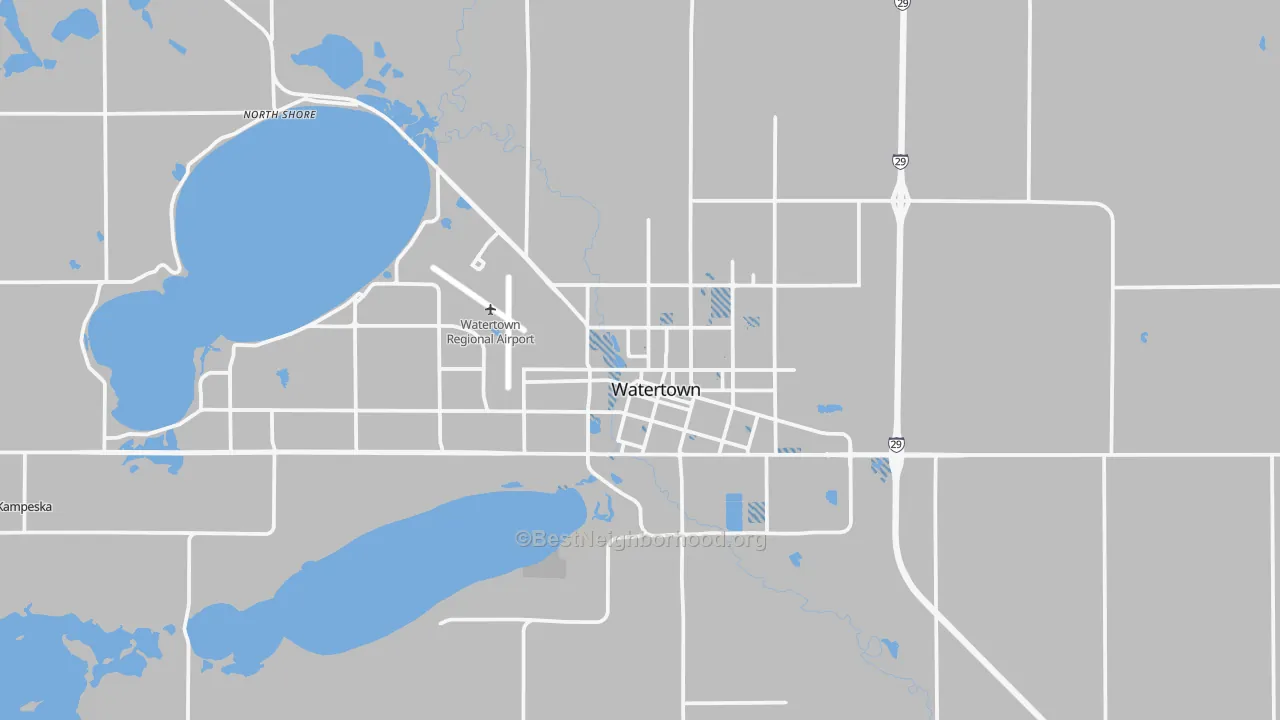 Transit Grade map of 57201, SD