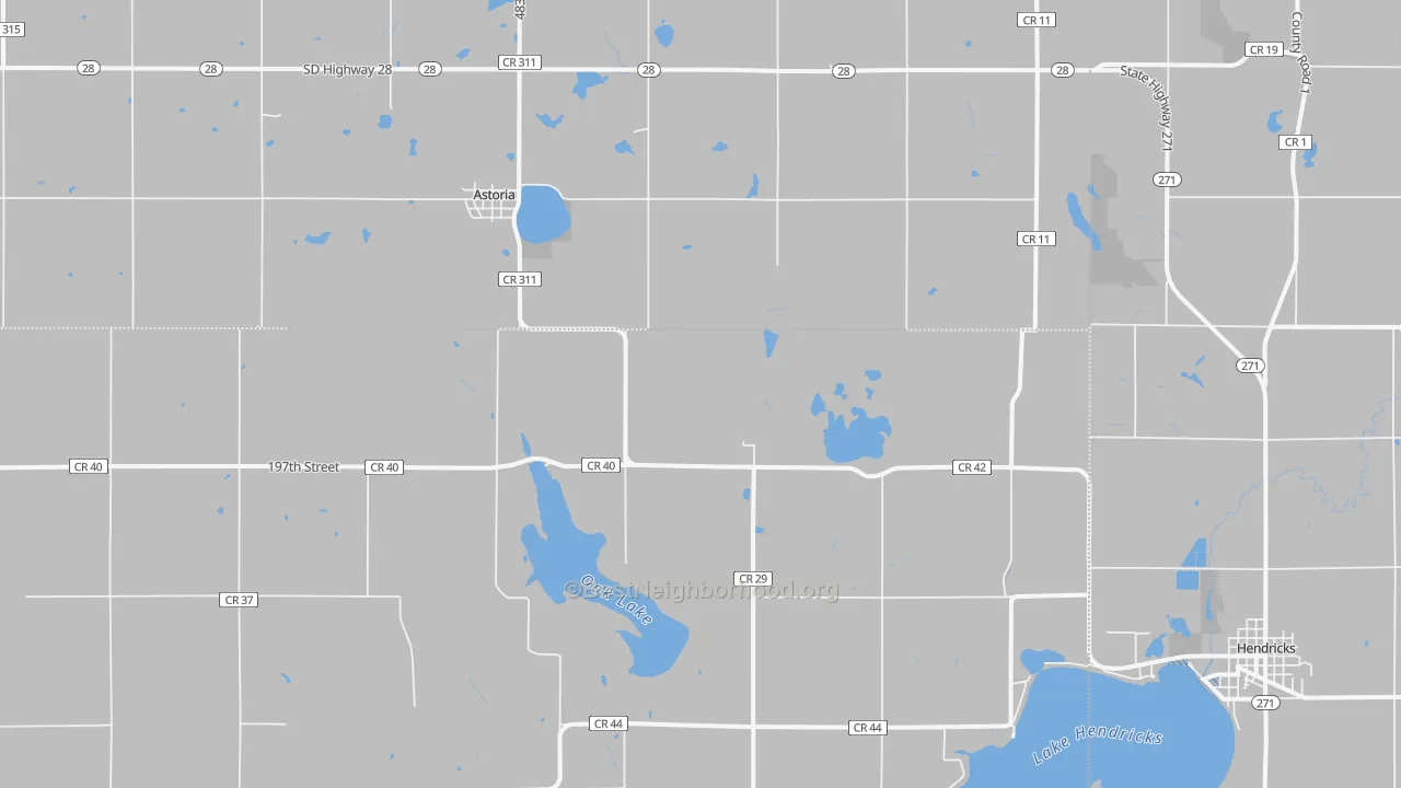 Transit Grade map of 57213, SD