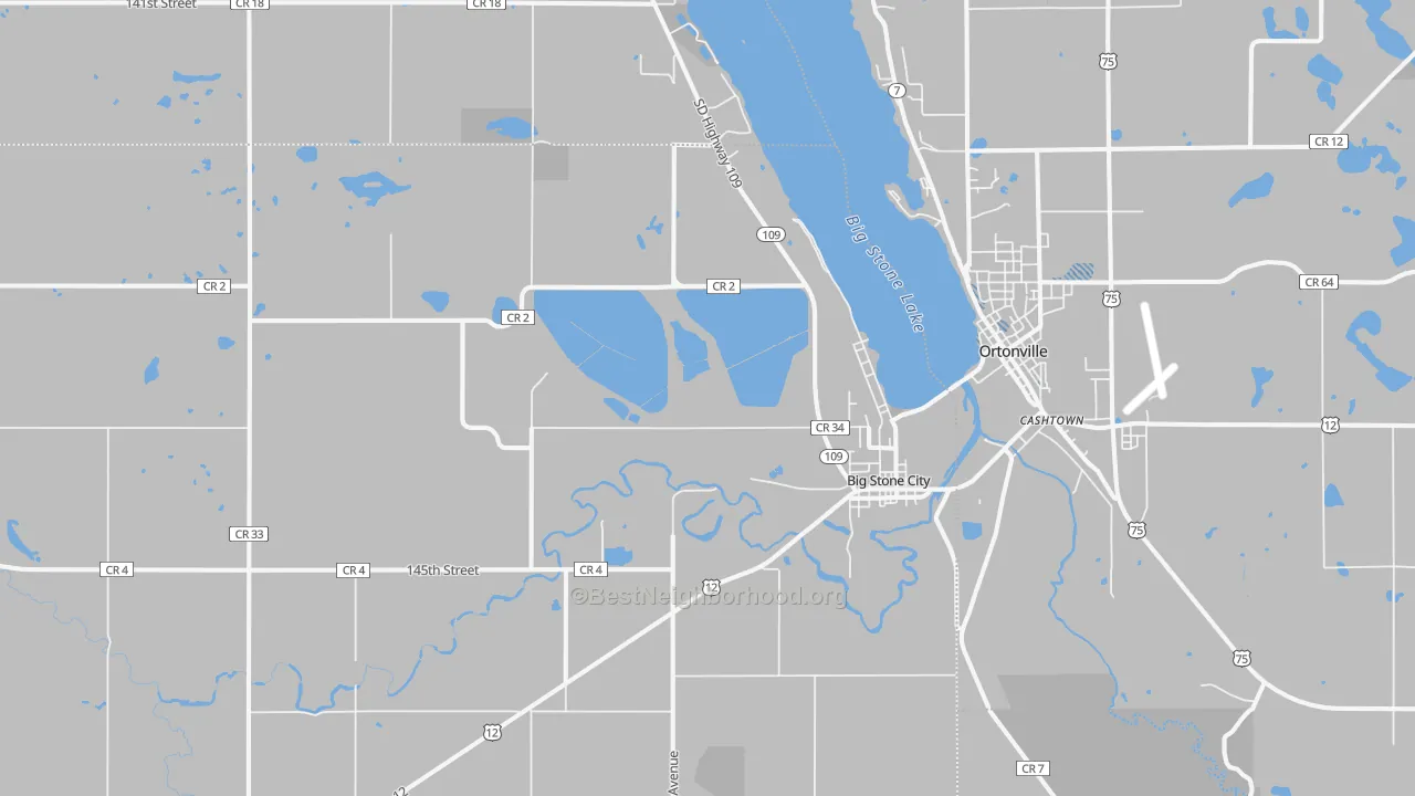 Transit Grade map of 57216, SD